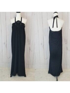 Black Halter Maxi Dress